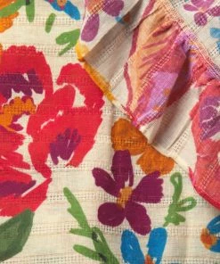 Farm Rio Spring Banana Cotton & Metallic Sarong -Farm Rio And Pom Pom at Home Sales unnamed file 985