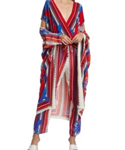 Farm Rio Macaw-Print Kimono -Farm Rio And Pom Pom at Home Sales unnamed file 987