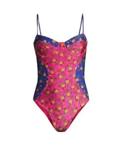 Farm Rio Fruit Dots' Bi-Printed One-Piece Swimsuit
